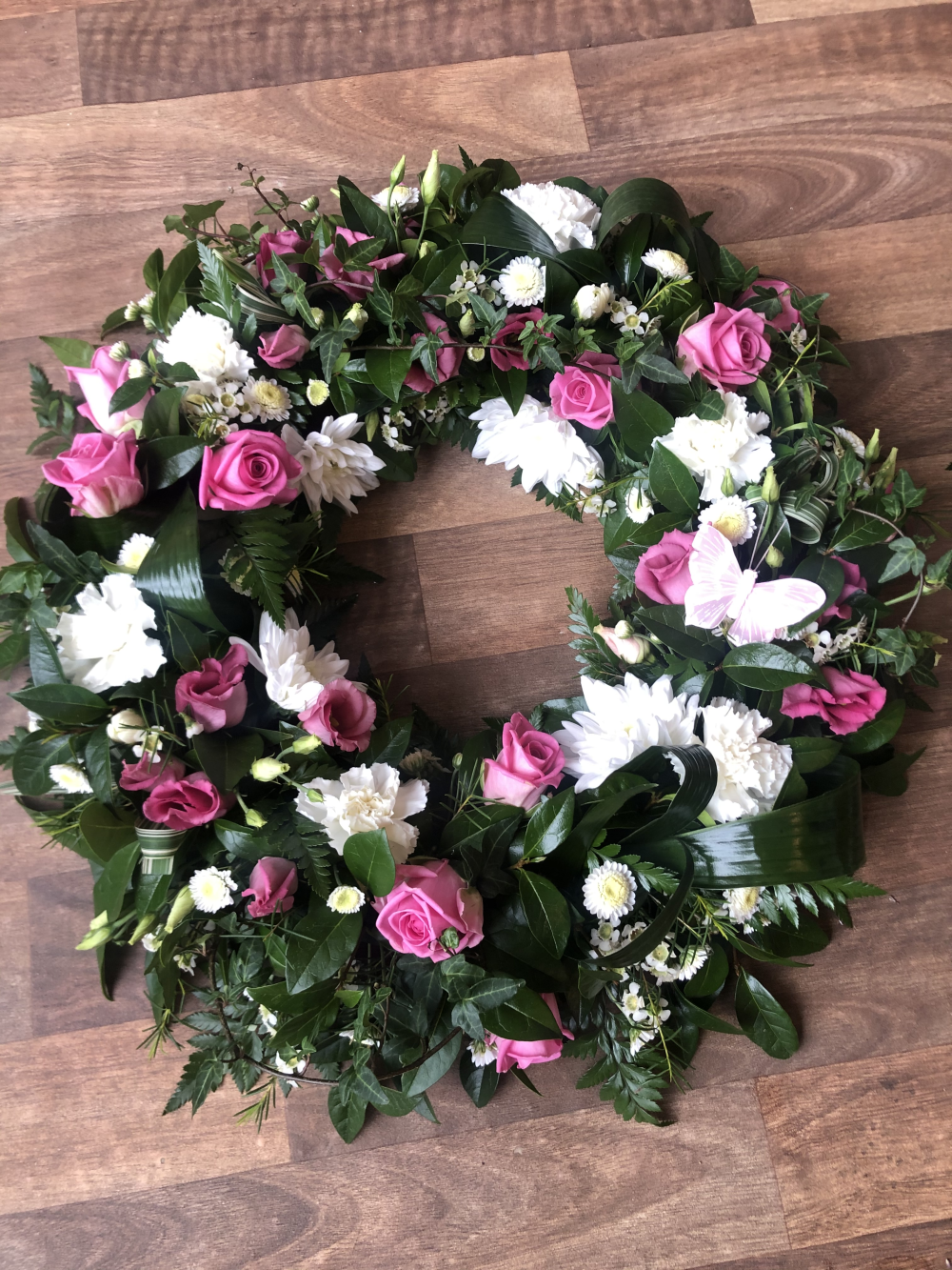Pink & White Wreath